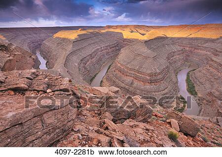 River passing through a canyon, San Juan River, Goosenecks State Park, Utah, USA View Large Photo Image Stock Image - River passing through a canyon, San Juan River, Goosenecks State Park, Utah, USA. Fotosearch