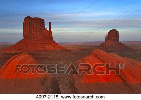 Stock Photography - Rock formations in a desert, Monument Valley, Arizona-Utah, USA. Fotosearch
