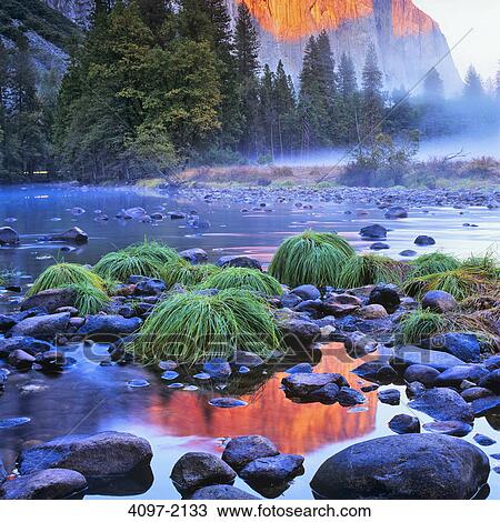Rock formations in a lake, Yosemite National Park, California, USA View Large Photo Image Stock Image - Rock formations in a lake, Yosemite National Park, California, USA. Fotosearch