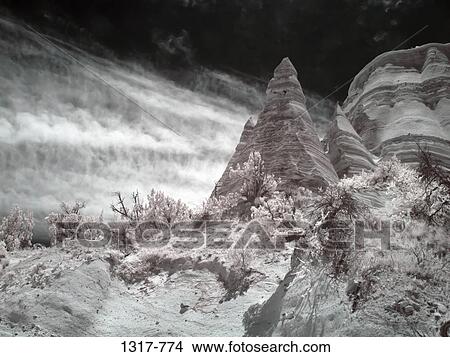 Rock formations on a landscape, Kasha-Katuwe Tent Rocks, Santa Fe, New Mexico, USA View Large Photo Image Picture - Rock formations on a landscape, Kasha-Katuwe Tent Rocks, Santa Fe, New Mexico, USA. Fotosearch