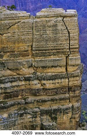 Stock Photo - Rock formations on a landscape, South Rim, Grand Canyon National Park, Arizona, USA. Fotosearch