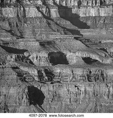 Stock Photo - Rock formations on a landscape, South Rim, Grand Canyon National Park, Arizona, USA. Fotosearch