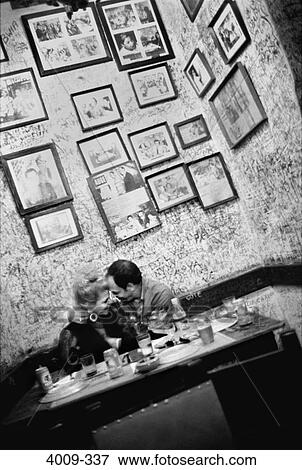 Stock Photo - Romantic couple in a restaurant, Cuba. Fotosearch