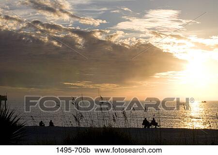 Sea at sunset, Venice Beach, Venice, Gulf Of Mexico, Sarasota County, Florida, USA View Large Photo Image Stock Image - Sea at sunset, Venice Beach, Venice, Gulf Of Mexico, Sarasota County, Florida, USA. Fotosearch