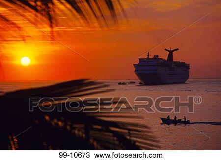 Silhouette of a cruise ship in the ocean, Cabo Bay, Cabo San Lucas, Baja California, Mexico View Large Photo Image Stock Image - Silhouette of a cruise ship in the ocean, Cabo Bay, Cabo San Lucas, Baja California, Mexico. Fotosearch