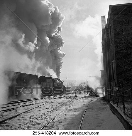 Picture - Steam train on move. Fotosearch
