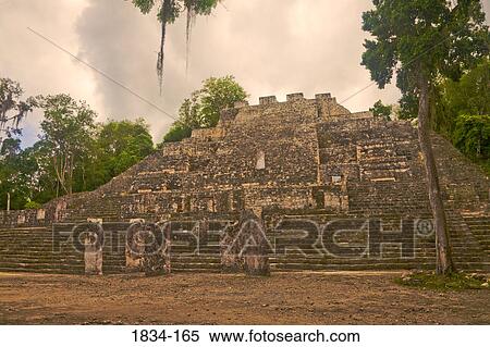 Storm clouds over ruins of a pyramid, Calakmul Ruins, Calakmul Biosphere Reserve, Campeche, Mexico View Large Photo Image Stock Photography - Storm clouds over ruins of a pyramid, Calakmul Ruins, Calakmul Biosphere Reserve, Campeche, Mexico. Fotosearch