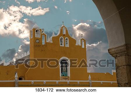 Storm clouds over the bell tower of a convent, Convento De San Antonio De Padua, Izamal, Yucatan, Mexico View Large Photo Image Stock Image - Storm clouds over the bell tower of a convent, Convento De San Antonio De Padua, Izamal, Yucatan, Mexico. Fotosearch