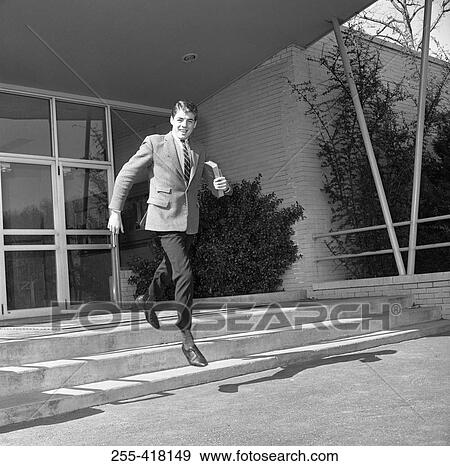 Student jumping out of stairs View Large Photo Image Stock Photo - Student jumping out of stairs. Fotosearch