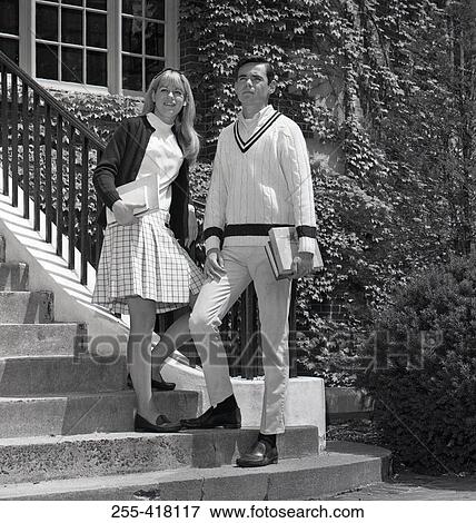 Stock Photo - Students on stairs. Fotosearch