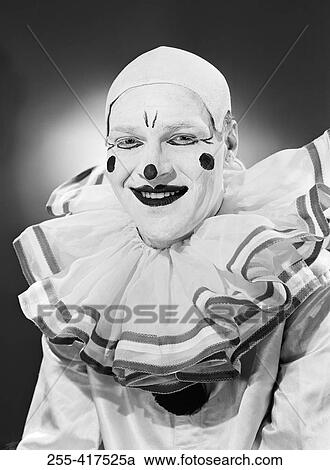 Studio portrait of clown View Large Photo Image Stock Image - Studio portrait of clown. Fotosearch