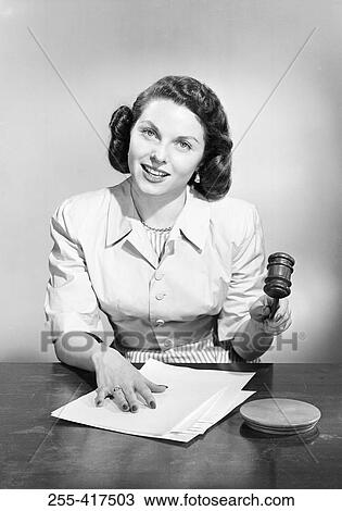 Studio portrait of female judge passing verdict View Large Photo Image Stock Image - Studio portrait of female judge passing verdict. Fotosearch