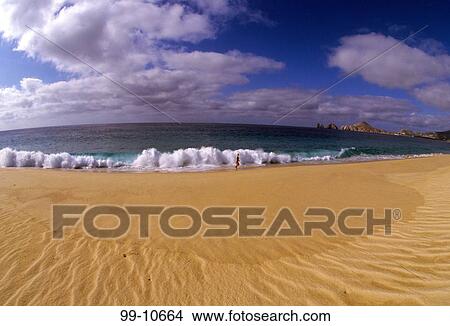Surf on the beach, Medano Beach, Cabo San Lucas, Baja California, Mexico View Large Photo Image Picture - Surf on the beach, Medano Beach, Cabo San Lucas, Baja California, Mexico. Fotosearch