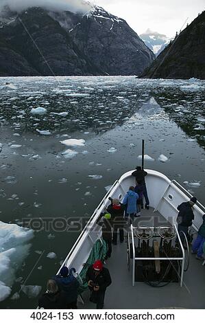 Tourists on a ship, LeConte Glacier, Inside Passage, Alaska, USA View Large Photo Image Stock Image - Tourists on a ship, LeConte Glacier, Inside Passage, Alaska, USA. Fotosearch