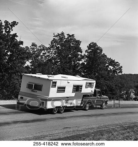 Stock Image - Travel trailer. Fotosearch