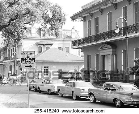 USA, New Orleans, City street View Large Photo Image Stock Image - USA, New Orleans, City street. Fotosearch