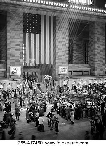 USA, New York City, crowds in Grand Central Station View Large Photo Image Stock Image - USA, New York City, crowds in Grand Central Station. Fotosearch