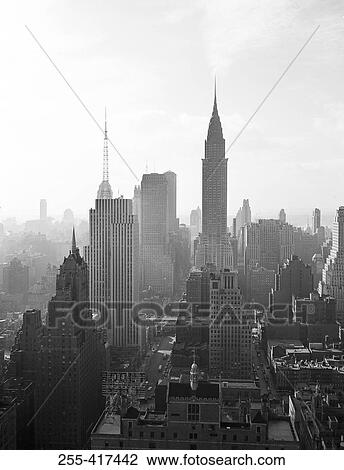 USA, New York City, Manhattan skyline View Large Photo Image Stock Image - USA, New York City, Manhattan skyline. Fotosearch