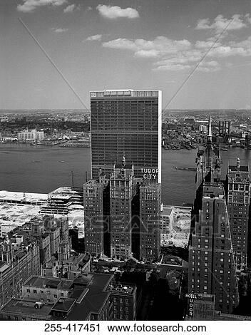 Stock Image - USA, New York City, UN Building. Fotosearch