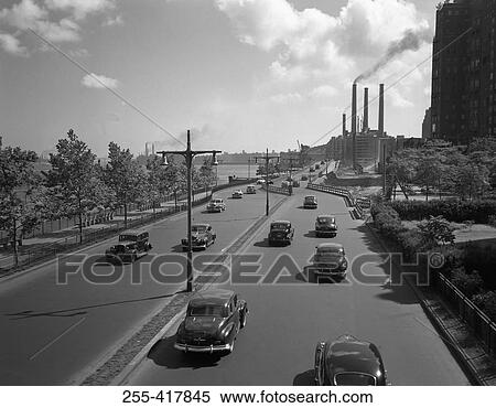 USA, New York State, New York city, East River Drive south from 54th Street View Large Photo Image Stock Photography - USA, New York State, New York city, East River Drive south from 54th Street. Fotosearch