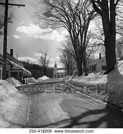 Village in winter View Large Photo Image Stock Photograph - Village in winter. Fotosearch
