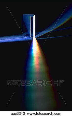 A プリズム 屈折 虹 スペクトル の Light ストックイメージ c3343 Fotosearch