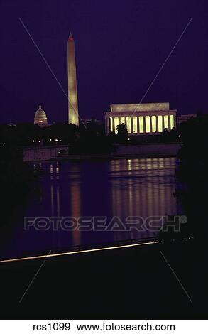 Get Lincoln Memorial Washington Monument At Night Images