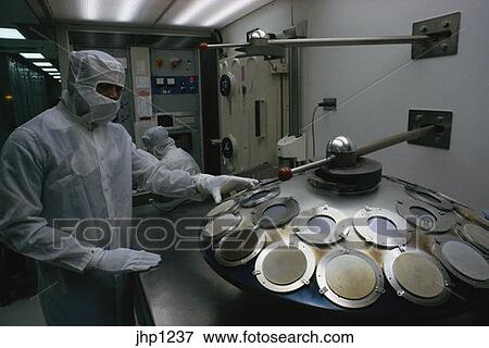 Computer Chips Coming Out Of Oven In Cleanroom In Virginia