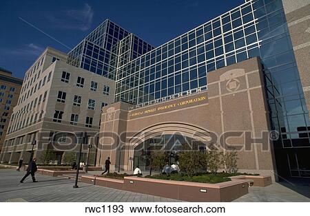 Exterior of the FDIC's Seidman Center office and hotel complex ...