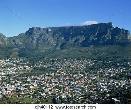 Sudafrika Cape Town Tafelberg Stock Bild Djh Fotosearch