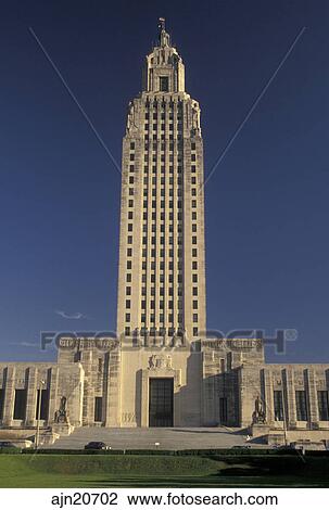 Stock Photo of State Capitol, Louisiana, Baton Rouge, State House, LA ...