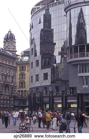Vienna Austria Wien Haas House At Stephansplatz In Downtown