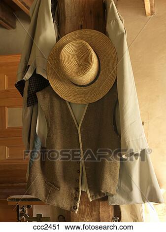 antique straw hats