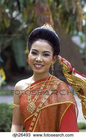 Thailand Bangkok Rose Garden Thai Dancer Stock Image Djh26493
