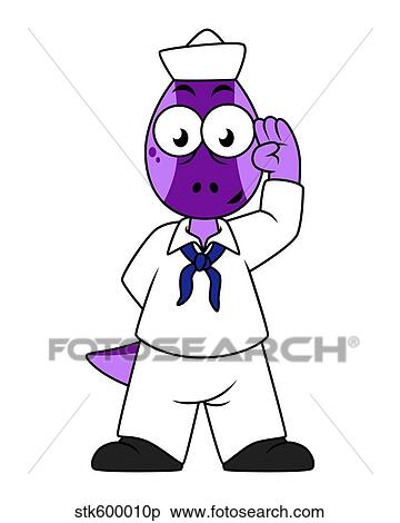 イラスト の A Pachycephalosaurus 恐竜 海軍 Sailor イラスト Stkp Fotosearch