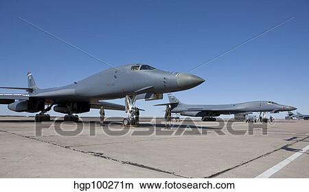 A B-1B Lancer goes through pre-flight checks at Dyess Air Force Base, Texas. View Large Photo Image Picture - A B-1B Lancer goes through pre-flight checks at Dyess Air Force Base, Texas.. Fotosearch