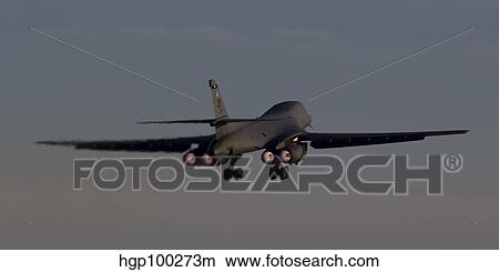 A B-1B Lancer takes off from Dyess Air Force Base, Texas. View Large Photo Image Picture - A B-1B Lancer takes off from Dyess Air Force Base, Texas.. Fotosearch