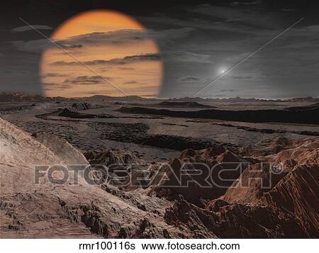 A binary star system consisting of a red giant and a white dwarf. View Large Illustration Stock Illustration - A binary star system consisting of a red giant and a white dwarf.. Fotosearch