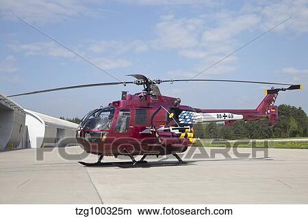 Picture - A Bo 105P/AH helicopter of the German Army Regiment 26.. Fotosearch