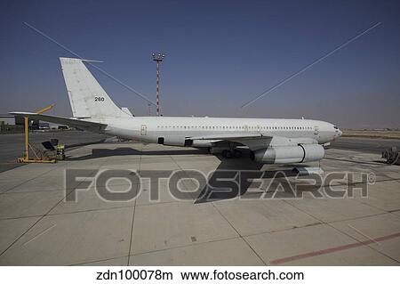 A Boeing 707 Re'em of the Israeli Air Force. View Large Photo Image Picture - A Boeing 707 Re'em of the Israeli Air Force.. Fotosearch