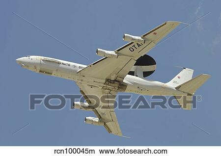 A Boeing E-3A AWACS of NATO taking off from Konya Air Base, Turkey. View Large Photo Image Picture - A Boeing E-3A AWACS of NATO taking off from Konya Air Base, Turkey.. Fotosearch