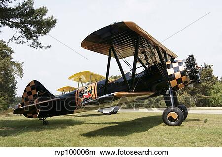 A Boeing Stearman N2S-3 model biplane. View Large Photo Image Picture - A Boeing Stearman N2S-3 model biplane.. Fotosearch
