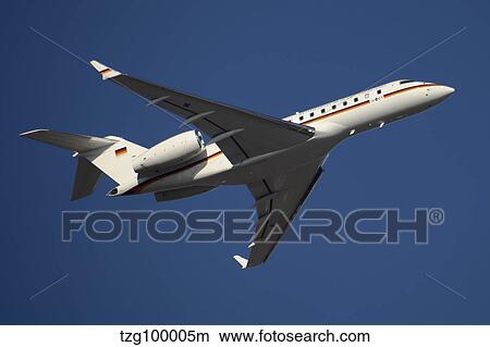 A Bombardier Global 5000 VIP jet of the German Air Force. View Large Photo Image Picture - A Bombardier Global 5000 VIP jet of the German Air Force.. Fotosearch