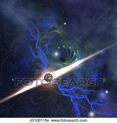 A brilliant star in the universe. View Large Illustration Stock Illustration - A brilliant star in the universe.. Fotosearch