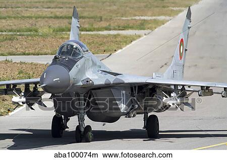 A Bulgarian Air Force MiG-29 equipped with AA-10 Alamo missiles. View Large Photo Image Picture - A Bulgarian Air Force MiG-29 equipped with AA-10 Alamo missiles.. Fotosearch