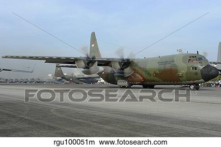 A C-130J Super Hercules of the Indonesian Air Force. View Large Photo Image Picture - A C-130J Super Hercules of the Indonesian Air Force.. Fotosearch