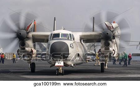 A C-2A Greyhound aboard USS George H. W. Bush. View Large Photo Image Picture - A C-2A Greyhound aboard USS George H. W. Bush.. Fotosearch