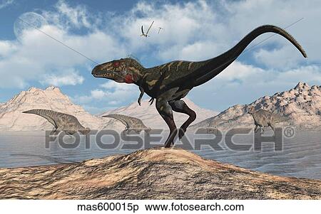 A carnivorous Nanotyrannus stalking a herd of Corythosaurus. View Large Illustration Stock Illustration - A carnivorous Nanotyrannus stalking a herd of Corythosaurus.. Fotosearch
