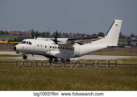 A CASA CN-235 aircraft under contract for the U. S. Armed Forces. View Large Photo Image Picture - A CASA CN-235 aircraft under contract for the U. S. Armed Forces.. Fotosearch