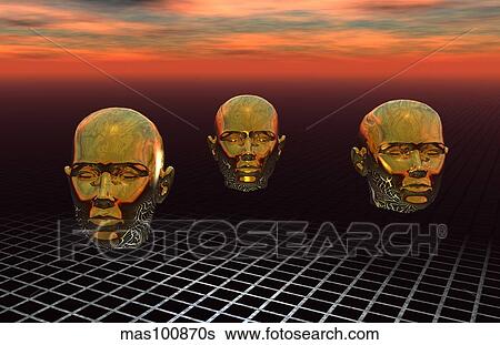 Stock Illustration - A central computer brain interlinked with every computer on the planet.. Fotosearch